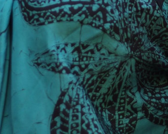 Turquoise Silk Scarf