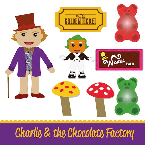 Charlie & the Chocolate Factory Clipart Pack