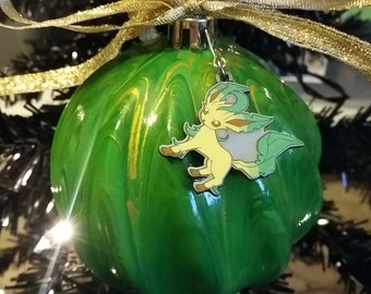 Leafeon Pokemon Holiday Ornament