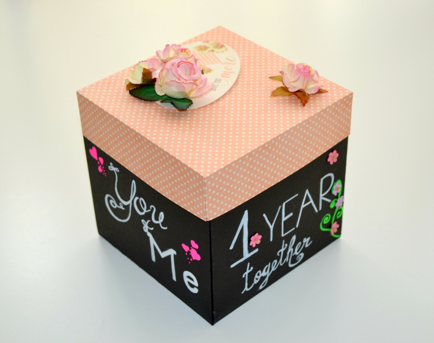 Anniversary gift explosion box // Love by GiuliaPaperCraftShop