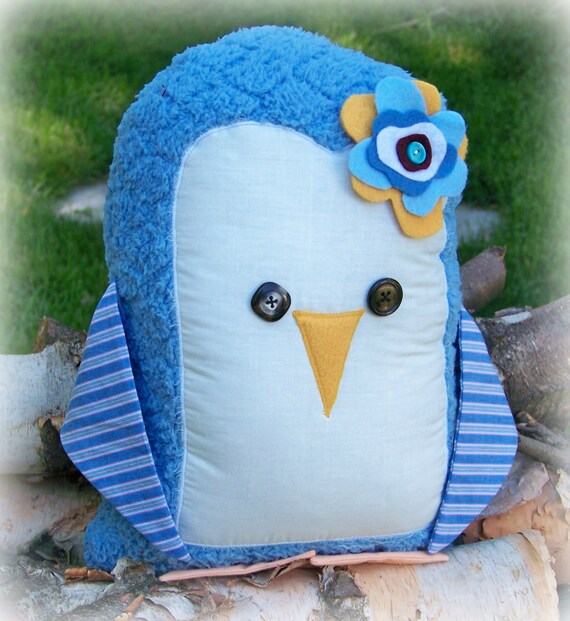 stuffed penguin pillow