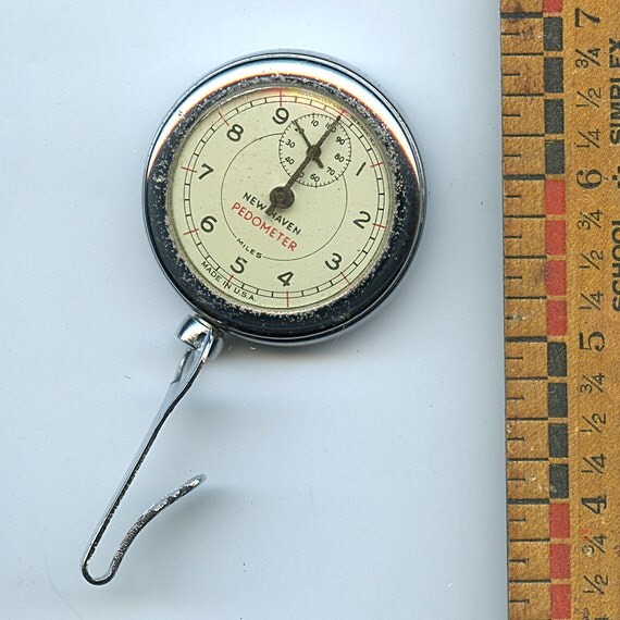New Haven Pedometer Vintage 1661 by VintageNecessities on Etsy
