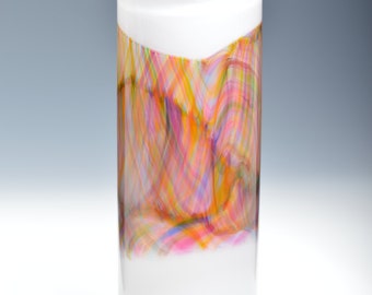 Watercolor Series Hand Blown Art Glass Vase Handmade vases by Rebecca Zhukov