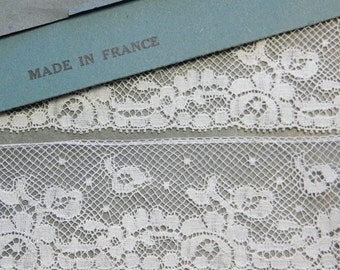 3 yds Vintage French Lace Trim Yardage Supply