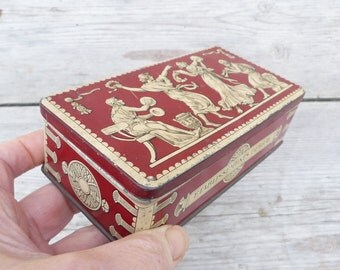 Vintage Antique 1900 tin box DEBRAY