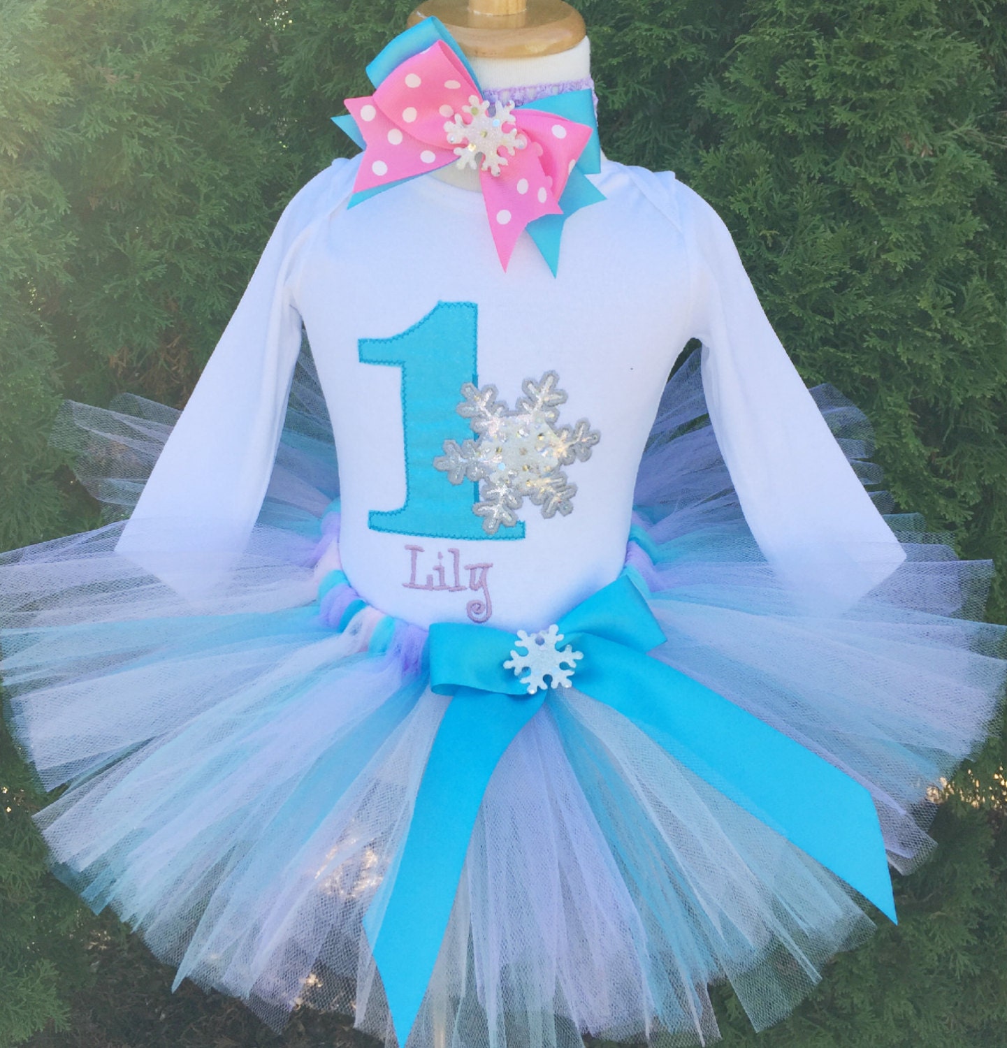Baby Girl Winter ONEderland 1st Birthday by ChristiCreations
