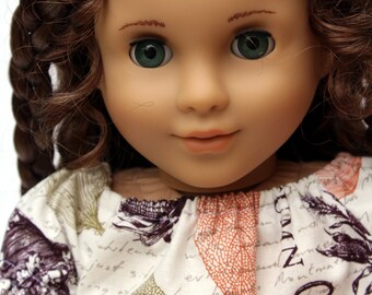 Fits like American Girl Doll Clothes - The Golden Autumn Collection, Peasant Top in Cream