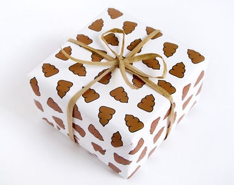 Gag Gift Wrapping Paper - Poop