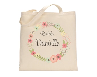 CUSTOM BRIDE TOTE. Bride gift. Personalized Bride Tote. Personalized Wedding totes. Bridal Party Totes. Tote. Bag. Totes. Bags.