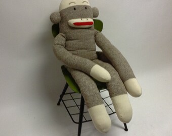 giant sock monkey stuffed animal