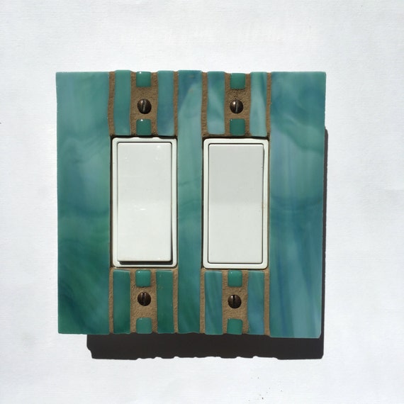 Soft Green Wall Switch Plate Glass Switchplate Light Switch