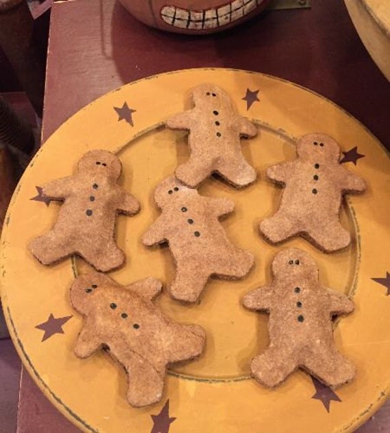 Salt Dough Gingerbread Men Bowl Fillers