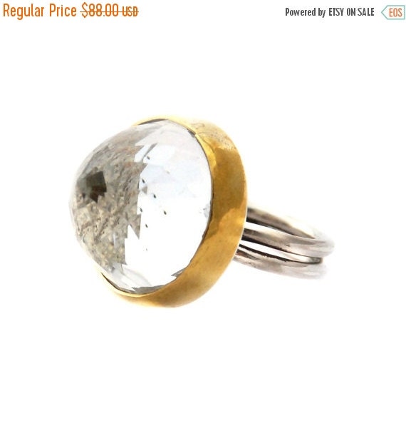 ON SALE 25% Conic Quartz Ring