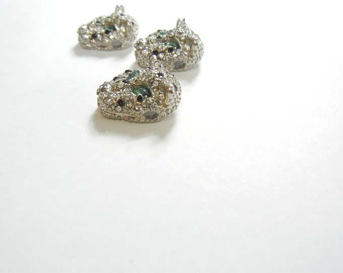 Set of 3 Small Leopard Charms