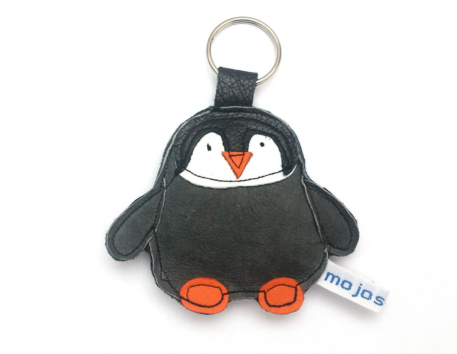 soft penguin keyring