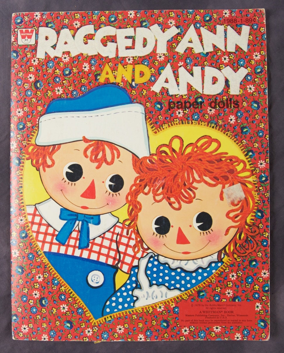 Raggedy Ann And Andy Paper Doll Book 