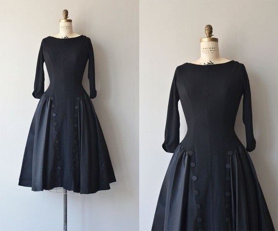 Etcetera Etcetera dress vintage 1950s dress black 50s