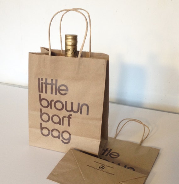 Little Brown Barf Bag unlimited edition screenprint
