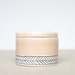 Ceramic Herringbone Salt Cellar in Peach- Made to Order