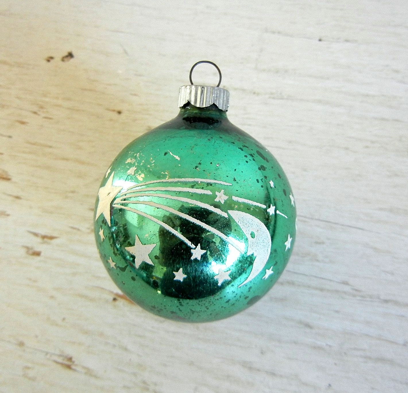 vintage christmas shiny brite stenciled ornament made in usa vintage christmas shiny brite stenciled ornament made in usa