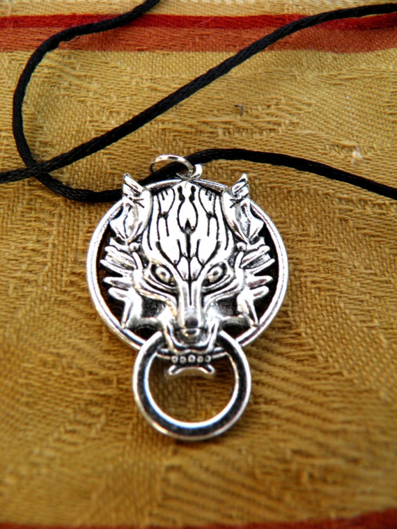 Halloween Werewolf Pendant Necklace Gothic Silver Plated