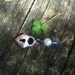 Hypoallergenic, Titanium, Navel Ring, Deep Blue, Luminous Pearl, Sterling Silver, Heart Locket
