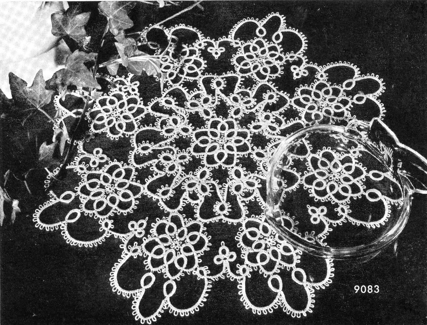  Tatting  PATTERN  for a Lovely Tatted Doily 7083 PDF Instant