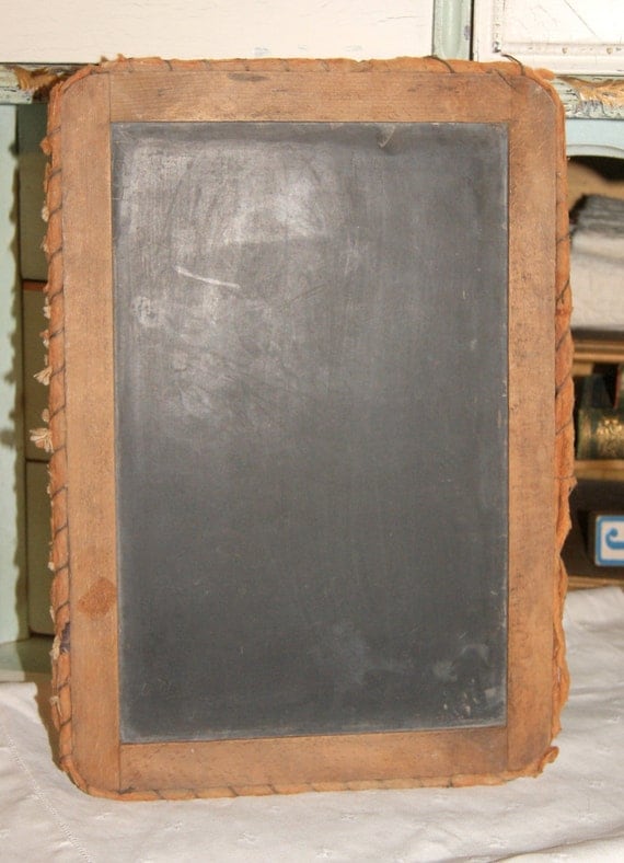 Large Antique Chalkboard Child's School Slate Chalkboard