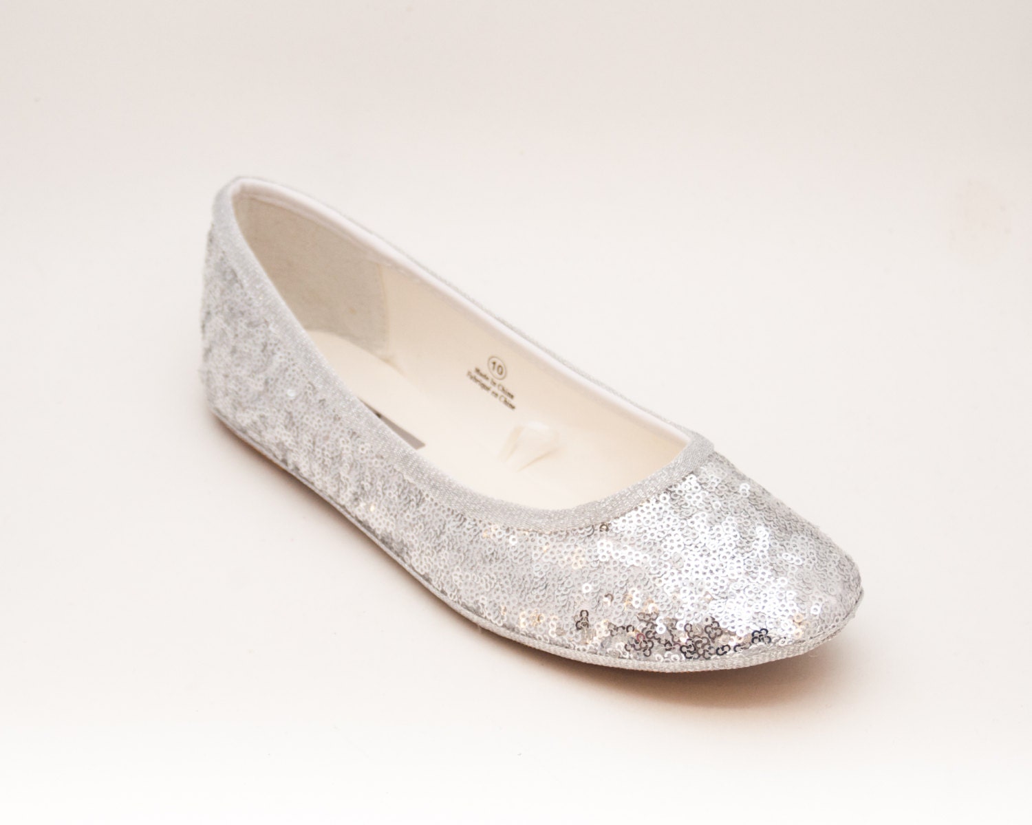 sequin ballerina slippers