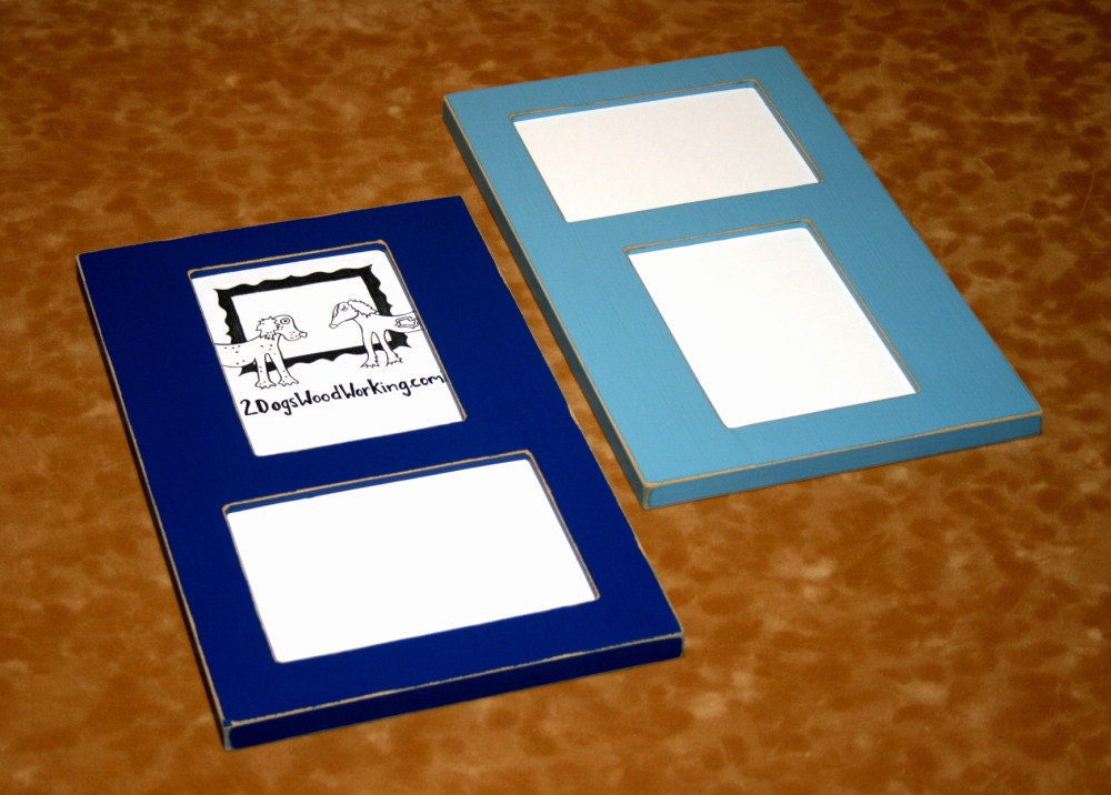 Collage Picture Frame 2 8x10 openings vertical horizontal