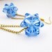 Blue Crystal Bead Ball Earrings, Bead Ball Earrings, Blue Crystal Earrings, Crystal Earrings, Blue Beaded Earring, Bead Ball, Beaded Ball
