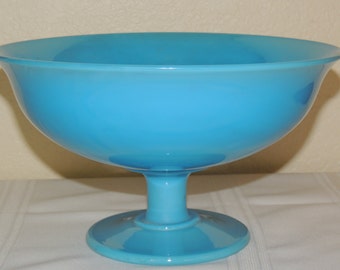 Cambridge Azure blue footed console bowl