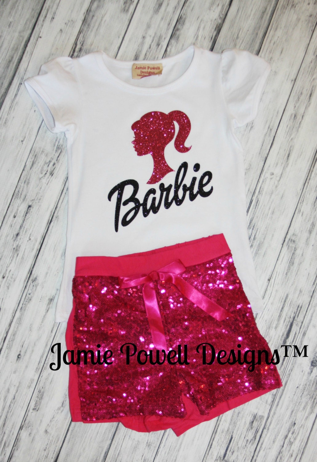 Barbie Outfit Girls Birthday Outfit Barbie Birthday by jamiepowell