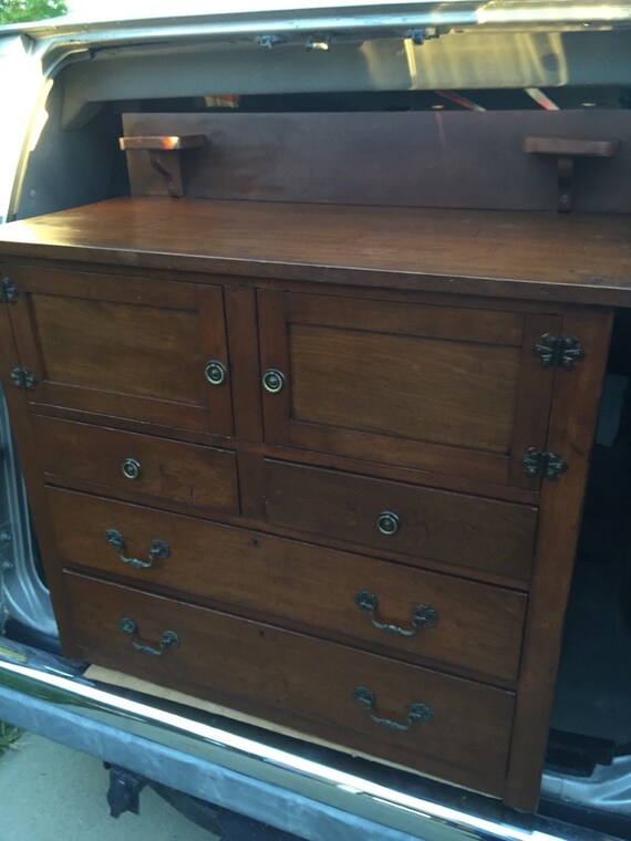 Antique Dresser Chest Dual Hat Box Dresser 21d42w37h44h