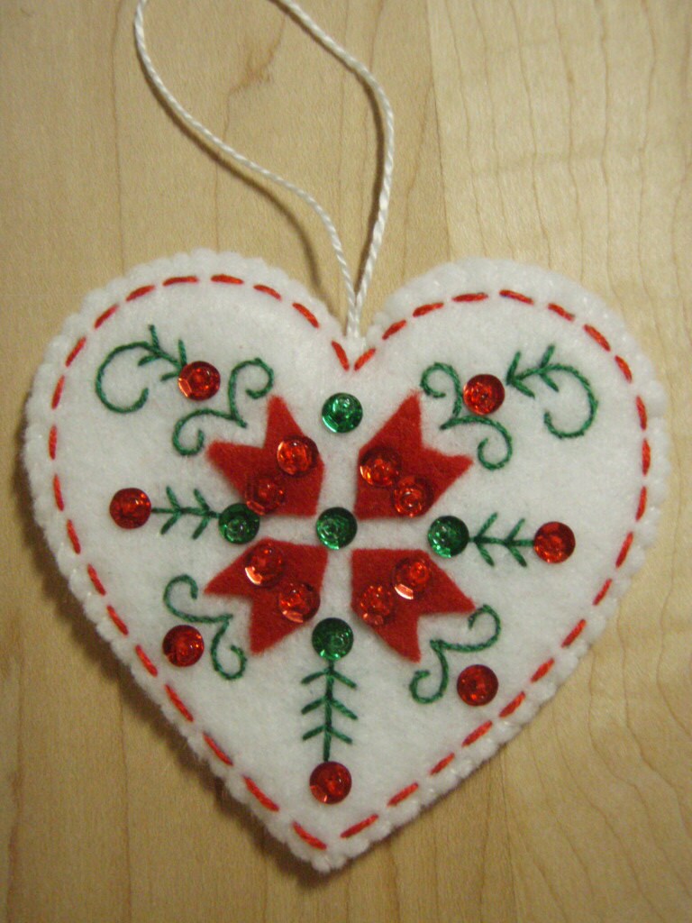 bucilla felt nordic heart christmas ornament from the nordic bucilla felt nordic heart christmas ornament from the nordic