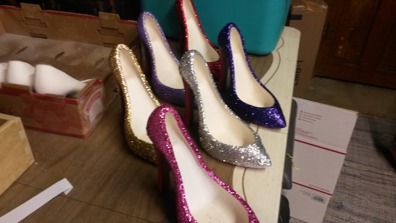 Glitter Wine Holder Shoes