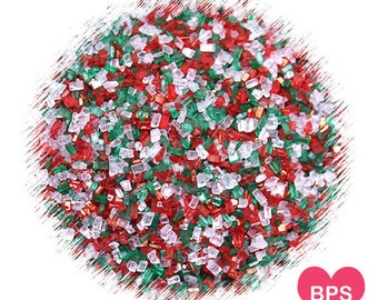 Christmas Sparkling Sugar Sprinkles, Christmas Cookie Sprinkles, Coarse Sugar Sprinkles, Holiday Sugar Sprinkles, Christmas Sprinkles