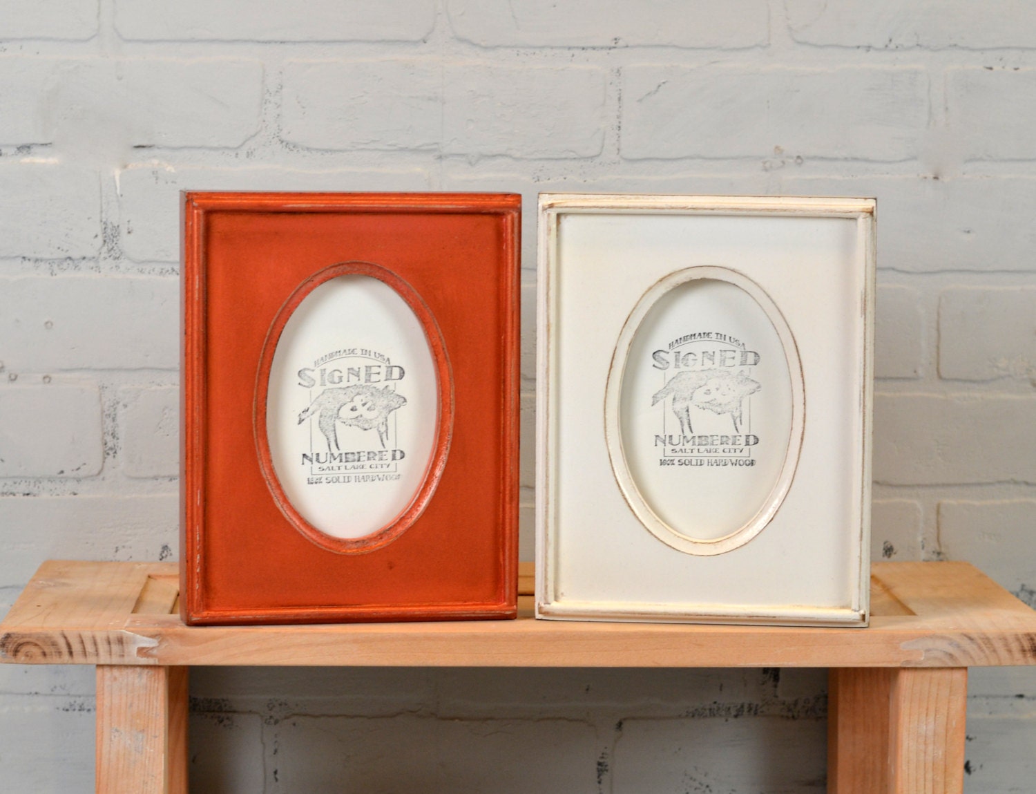 4x6 Picture Frame with Oval Round Opening in Finish COLOR of