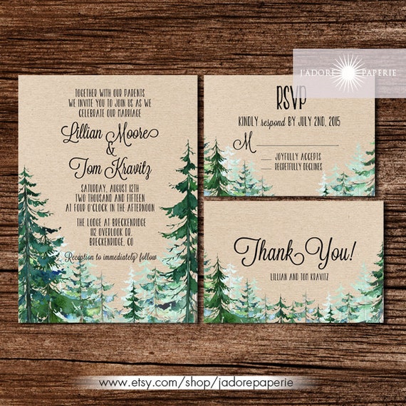 Wedding Invitations For Outdoor Wedding 9