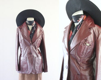 S A L E etienne aigner leather jacket