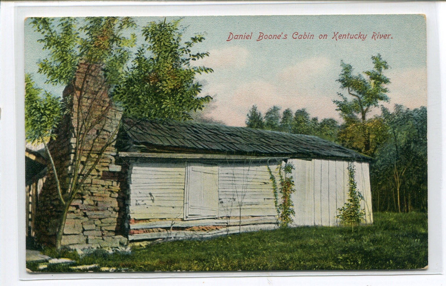 Daniel Boone's Cabin Kentucky River 1910c by ThePostcardDepot