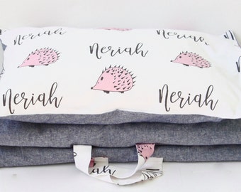 Personalized Nap-mat - Toddler Nap-Mat - Day Care Mat - Preschool Nap-mat - Nap-mat for girls - Napmat with pillow and blanket - Kids Napmat