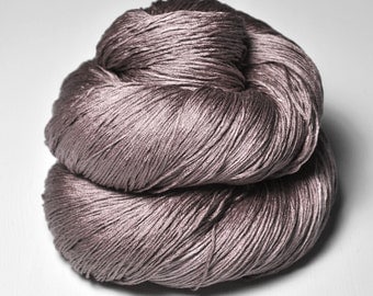 Gothic rosewood OOAK - Silk Lace Yarn - knotty skein