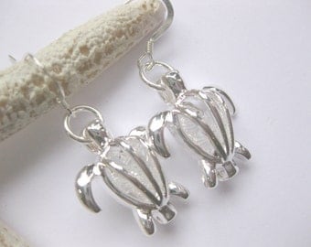 turtle earrings sea turtle jewelry turtle jewelry crystal earrings Handmade Custom Jewelry
