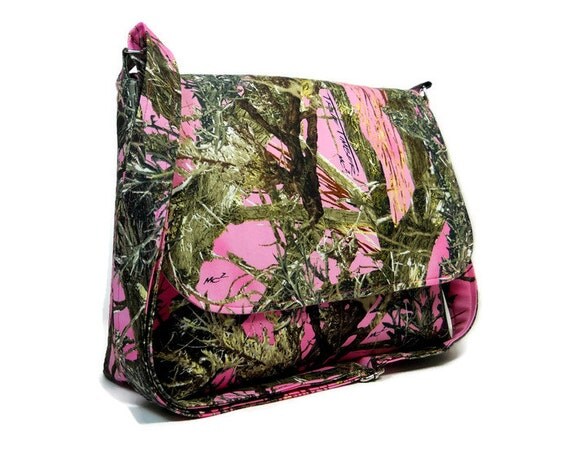 pink camouflage purse