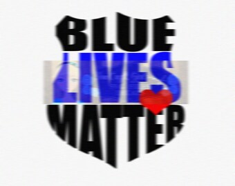 Blue Lives Matter Svg Dxf Png Pdf Commercial Use SVG Car decal tshirt svg Police SVG Police Badge svg Back the Blue SVG