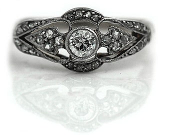 Edwardian engagement rings platinum