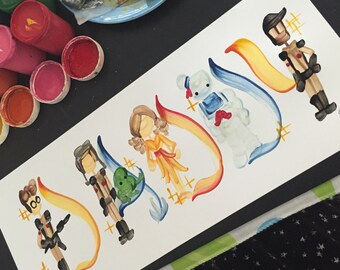 Ghostbusters Name Painting (custom)