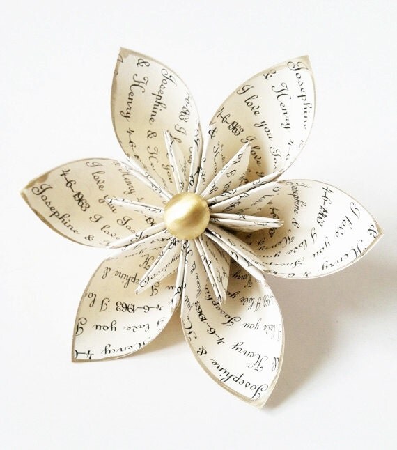 flower her origami for her, gift, for  handmade, origami, cake Flower wedding, gifts custom,