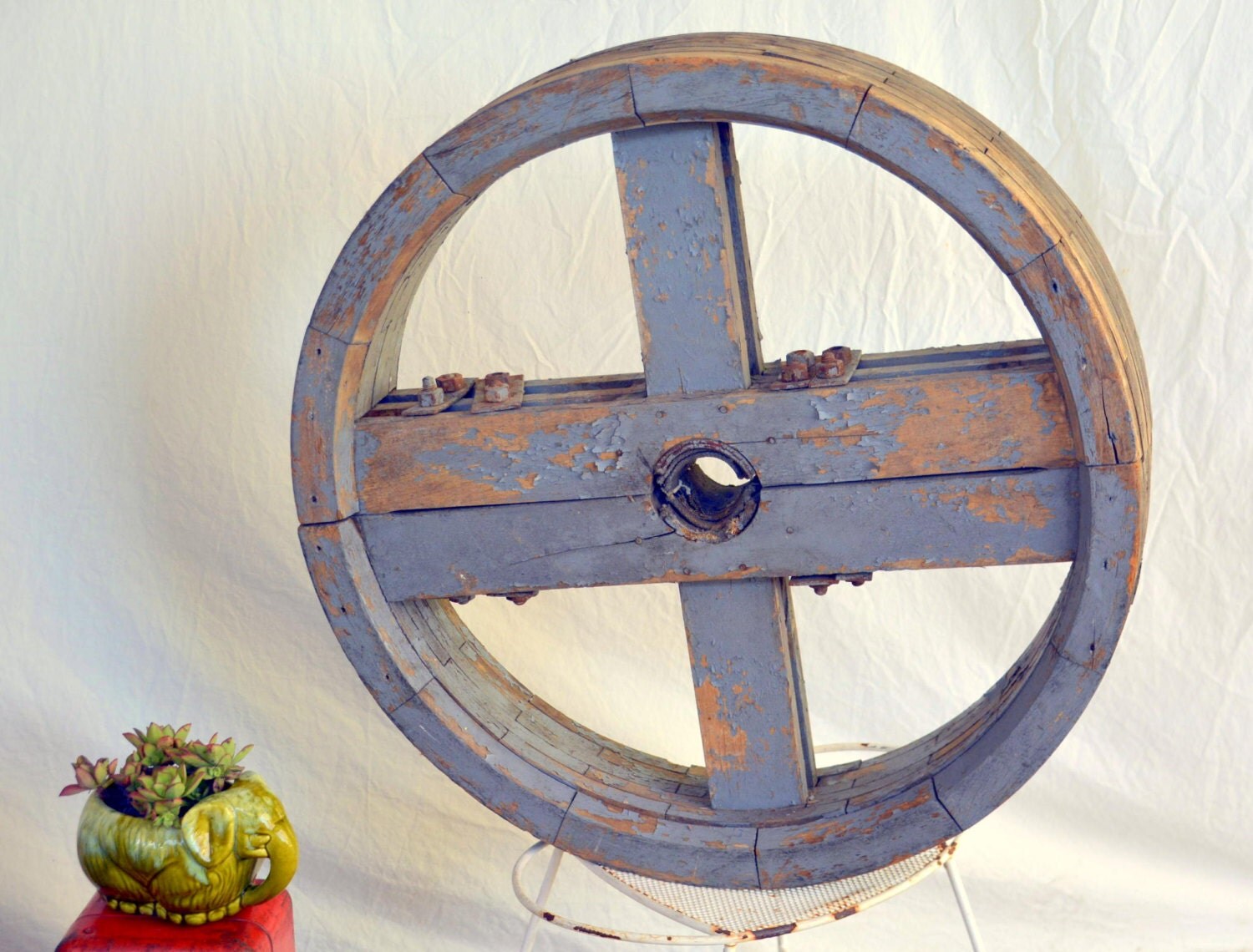 Huge Wooden Belt Pulley Wheel Multilayer 30x6